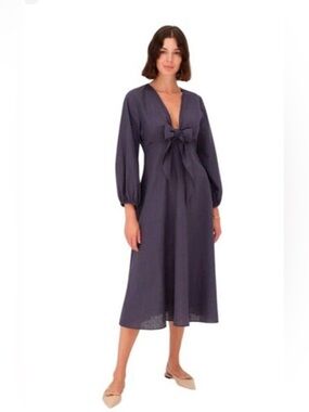 NWT- Dark Indigo Harshman Novella Dress- NWT Size L